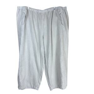 NWT Kleen Desert Khaki Lantern Pants 100% Linen #0818 Size 1X